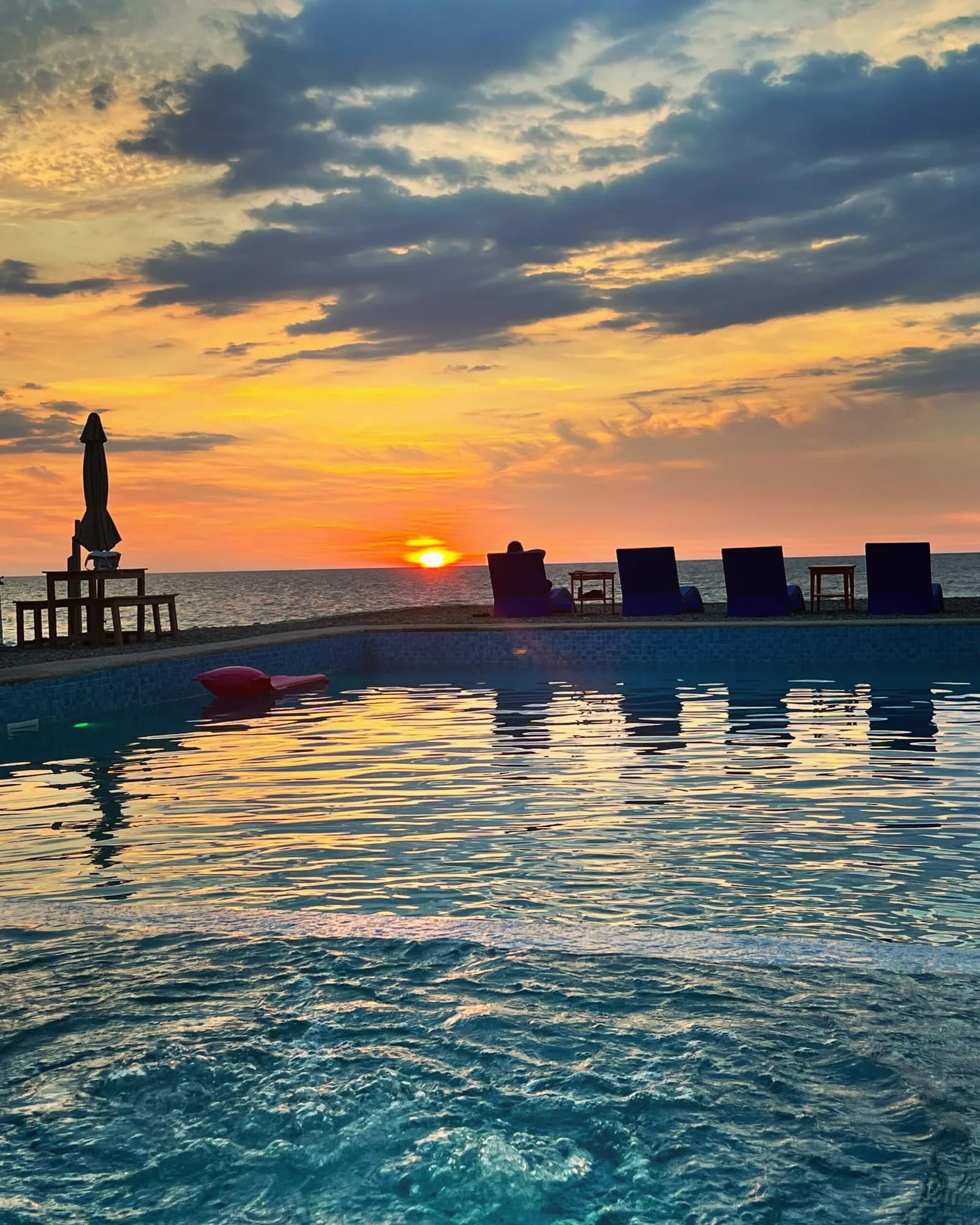 Resort amenities area